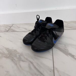 Nike Cleats  with Black and Blue trim